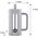 Klausberg ZAPARZACZ TŁOKOWY DO KAWY/HERBATY Z 350ml KLAUSBERG KB-7742 SZARY 14198910 5908287277427