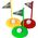 LeanToys Zestaw Do Gry W Mini Golfa Dla Dzieci Kijki 12 El. LEAN Toys 14202234 5905515358088