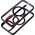 OEM Futerał COLOR EDGE MAG COVER kompatybilny z MagSafe do IPHONE 16 czarno czerwony 14243373 5903396310195