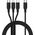 Kabel USB OEM Kabel 3w1 Typ C do Lightning / Typ C / Micro USB 2,4A C171 1,2 m czarny 14243677 5903396299490