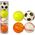 LeanToys Zestaw Miękkich Piłek 4 szt. Sport Golf Tenis Piłka Nożna LEAN TOYS 14255131 5905214974312