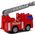 LeanToys Wóz Strażacki Straż Pożarna z Drabiną na Baterie z Wodą 1:20 LEAN Toys 14255156 5905991018414