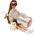 LeanToys Lalka Dla Dzieci Emily z Gitarą Okulary Długie Blond Włosy Kotek 14266323 5905515359948