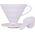 Hario Hario plastikowy Drip V60-02 Biały 14280299 4977642730472