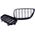 MTuning Grill sportowy podwójne żeberka Gloss Black BMW 2 F22 F23 2013-2021