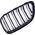 MTuning Grill sportowy podwójne żeberka Gloss Black BMW 2 F22 F23 2013-2021
