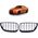 MTuning Grill sportowy podwójne żeberka Gloss Black BMW 2 F22 F23 2013-2021