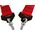 SLIDE_F Pasy sportowe SLIDE 4p 2" Red Homologacja E4