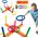LeanToys Gra Zręcznościowa Rzut Obręczą Do Celu Kolorowy