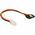 Delock SATA 15-pin - 4-pin, 0.2 m, Pomarańczowy (85519)