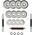 HMS ‎Hantle STC21 chromowane 2 x 10 kg