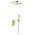 Bateria prysznicowa CARRE GOLD ZESTAW NATRSYKOWY PODTYNKOWY // BV.2455790
