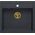 Zlewozmywak Quadron BILL 110 GraniteQ black diamond/elementy złote