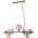 Lampa wisząca Italux Salonowa lampa wisząca Canello PND-406007-7-HBR mosiężna