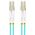 Lanberg PATCHCORD ŚWIATŁOWODOWY MM LC/UPC-LC/UPC DUPLEX 3.0MM OM3 50/125 LSZH 10M AQUA LANBERG