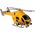 LeanToys Helikopter Ratunkowy Ambulans Żółty Dźwięk Światła Śmigła