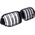 MTuning Grill sportowy podwójne żeberka Gloss Black BMW X6 G06 F96 2019-obecnie