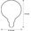 Segula Segula LED Globe 125 High Brightness klar E27 14W 1900K dim
