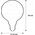 Segula Segula LED Bridge Globe 125 Curved Plus gold E27 6,5W 1900K