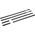 MTuning Listwy boczne czarne zestaw 6 sztuk BMW 5 E39 1995-2003