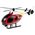 LeanToys Zestaw Straż Pożarna Laweta Autko Helikopter Dźwięk Światła Czerwone LEAN Toys