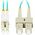Lanberg Patchcord światłowodowy Lanberg MM LC/UPC-SC/UPC DUPLEX 3.0MM OM3 50/125 LSZH 2m aqua