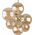 Lampa wisząca TKKRYWULT Tk Lighting Estera 5668 lampa wisząca zwis modern belka szklane klosze 7x6W G9 złota/bursztynowa