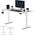 Biurko SENSE7 elektryczne Nojo 140x70 cm White