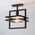 Lampa sufitowa Sigma Czarna lampa sufitowa Merci z metalu do sypialni nad łóżko