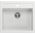 Zlewozmywak Quadron BILL 110 GraniteQ snow white/elementy stalowe
