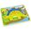 LeanToys Drewniane Puzzle Dinozaur Stegosaurus Żółty