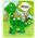 LeanToys Drewniane Puzzle Dinozaur Isanosaurus Zielony