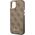 Guess Etui Guess do iPhone 14 6,1" brązowy/brown hard case 4G Vintage Gold Logo