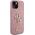 Guess Guess GUHCP15SHG4SGP iPhone 15 6.1" różowy/pink hardcase Glitter Script Big 4G