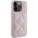 Guess Guess GUHCP15LPSQSQSP iPhone 15 Pro 6.1" różowy/pink hardcase Quilted Metal Logo