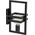 Kinkiet Sigma Czarna lampa ścienna Merci do salonu frames metalowa 12519987 5905143280683