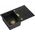 Zlewozmywak Owen OWEN 111 GraniteQ zlewozmywak z syfonem Push 2 Open 1-komorowy z/o (760x500x215| kom. 330x430) pure carbon / elementy złote