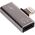 Adapter USB Akyga Lightning - Lightning x2 Srebrny  (AK-AD-64)