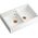 Zlewozmywak Quadron BILL 120 GraniteQ snow white/elementy miedziane