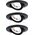 Paulmann Zestaw opraw LED 3x4.8W 450 lm 3000K 230V czarny-mat