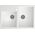 Zlewozmywak Quadron BILL 120 GraniteQ snow white/elementy stalowe