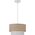 Lampa wisząca Candellux Ritana Lampa Wisząca Biały 1X60 E27 Abażur Beżowy+Biały