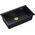Zlewozmywak GraniteQ LOGAN 110 GraniteQ zlewozmywak pure carbon 76x44x23,5 cm 1-komorowy podwieszany z syfonem manualnym złoty