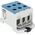 MOREK Złączka szynowa 1,5-50mm2 nieb. 6otwor AL/CU 1000V TH35 3P MAA3050B10 Morek 4290
