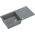 Zlewozmywak GraniteQ EVAN 146 XL GraniteQ zlewozmywak z syfonem Push 2 Open 1-komorowy z/o (1000x500x210| kom. 420x480) silver stone / elementy stalowe