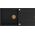 Zlewozmywak GraniteQ EVAN 111 GraniteQ zlewozmywak z syfonem Push 2 Open 1-komorowy z/o (860x500x210) pure carbon / elementy miedziane
