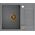 Zlewozmywak GraniteQ MORGAN 116 GraniteQ zlewozmywak silver stone z syfonem Push To Open kol. miedziany 1-komorowy z/o + zaczepy 4 szt