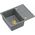 Zlewozmywak GraniteQ MORGAN 116 GraniteQ zlewozmywak silver stone z syfonem Push To Open kol. złoty 1-komorowy z/o + zaczepy 4 szt