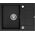 Zlewozmywak GraniteQ MORGAN 116 GraniteQ zlewozmywak pure carbon z syfonem Push To Open stal szlachetna 1-komorowy z/o + zaczepy 4 szt