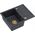 Zlewozmywak GraniteQ MORGAN 116 GraniteQ zlewozmywak black diamond z syfonem Push To Open kol. miedziany 1-komorowy z/o + zaczepy 4 szt